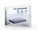 Gembird EE2-U3S-3-LG USB3.0 2,5" Enclosure Aluminium Light Grey - Image 2