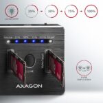 AXAGON ADSA-M2C SuperSpeed USB-C 10 Gbps Dual NVMe M.2 SSD Clone Master Dock - Image 3