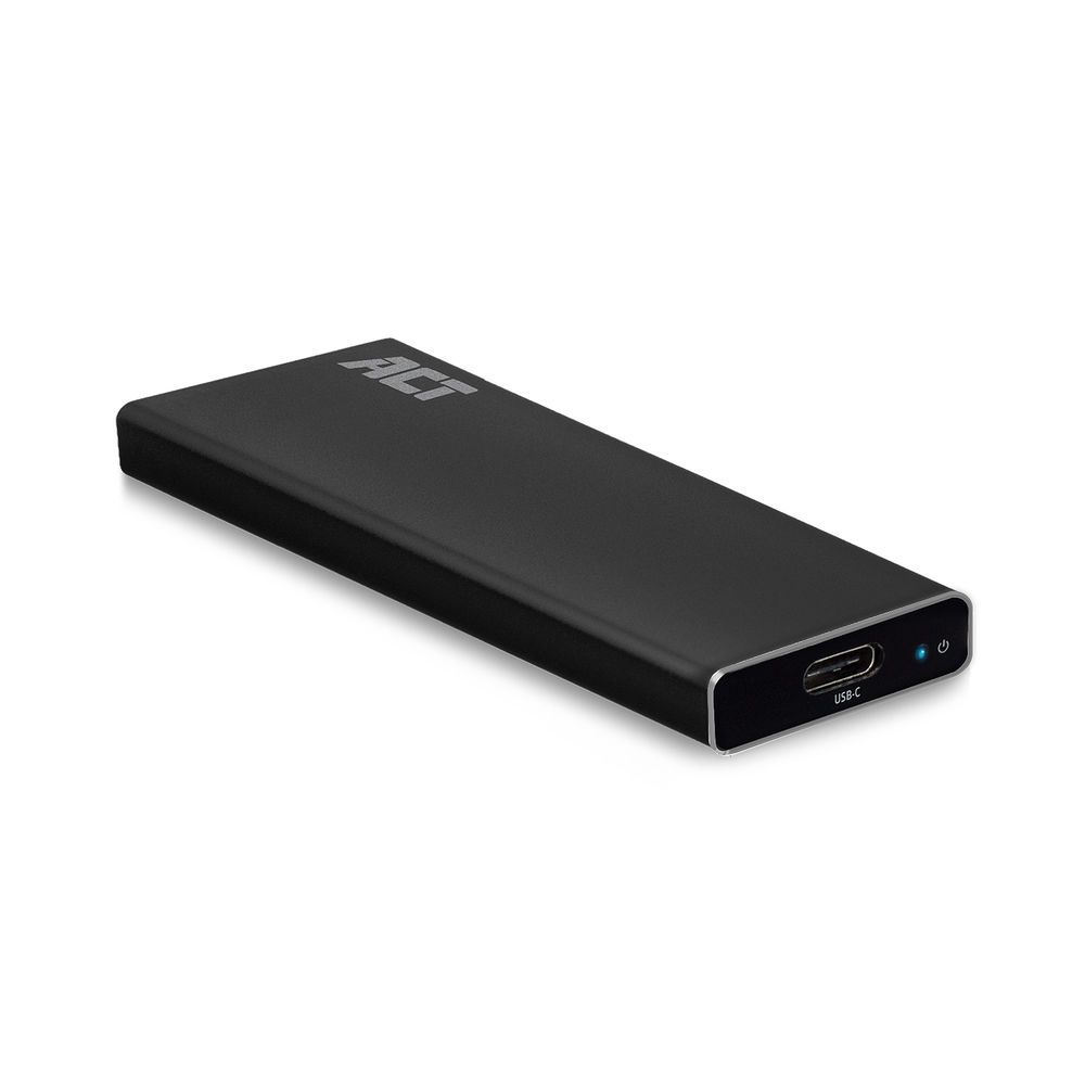 ACT AC1605 USB-C M.2 NVMe SSD Enclosure Black - Image 1