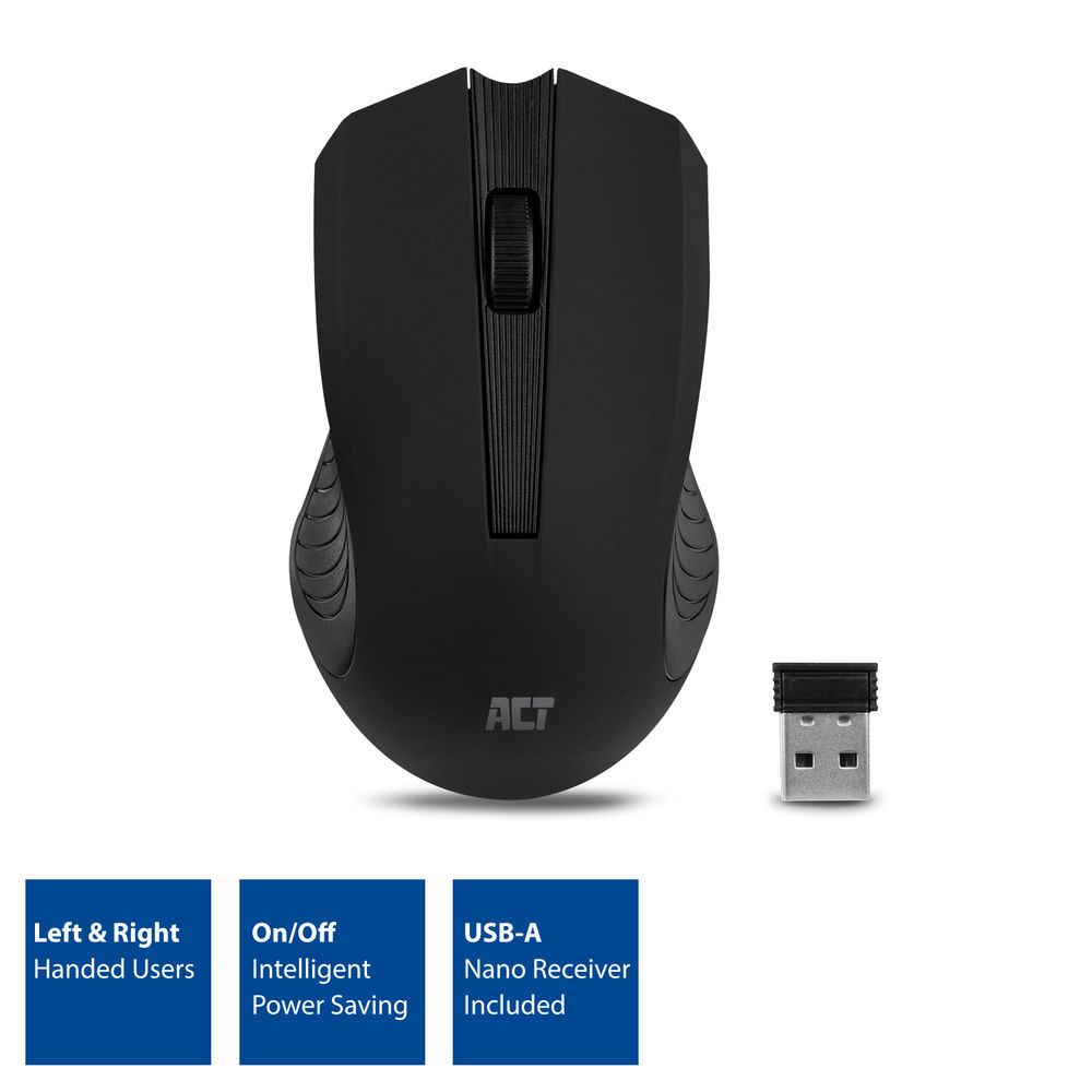 ACT AC5105 Wireless Mouse Black - Image 2
