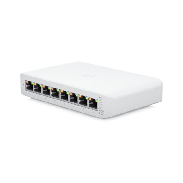 UBiQUiTi Switch 8x1000Mbps (4xPOE+), Menedzselhető, Falra rögzíthető, Asztali - USW-LITE-8-POE