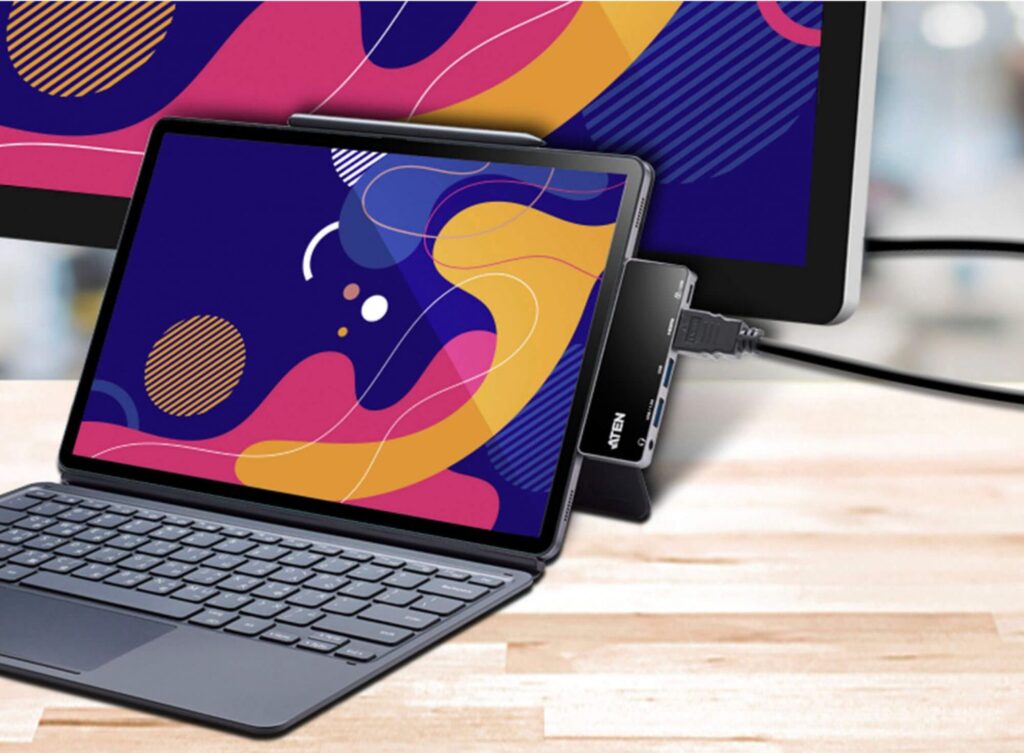 ATEN UH3238 USB-C Travel Dock with Power Pass-Through - Image 6