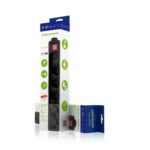 Gembird SPG5-C-15 Túlfeszültségvédő Kapcsolóval 5DIN 4,5m Black - Image 2