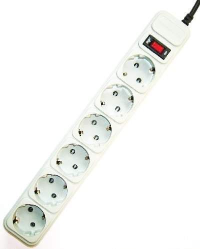 gembird-surge-protector-6-sockets-3m-white_1.jpg Gembird SPG6-B-10C Túlfeszültségvédő Kapcsolóval 6DIN 3m White - Image 1