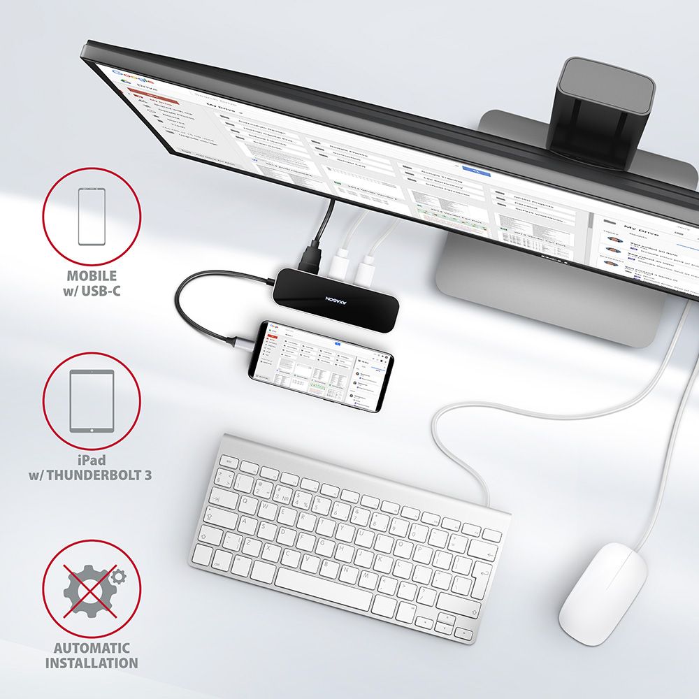 AXAGON HMC-6GL SuperSpeed USB-C Combo 6in1 Hub Black - Image 6