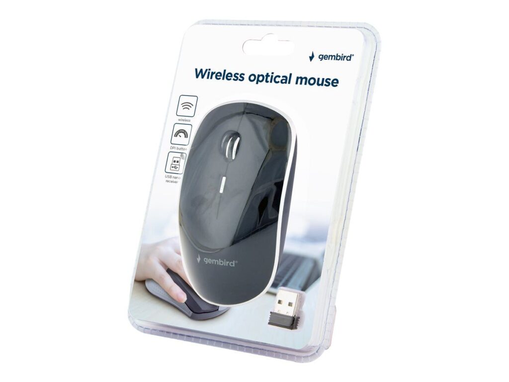 Gembird MUSW-4BS-01 Silent Wireless Optical Mouse Black - Image 4