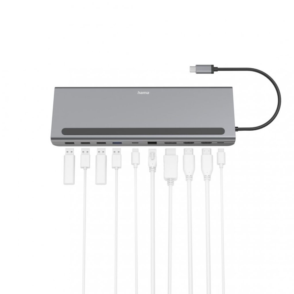 Hama USB 3.2 TYPE-C 10in1 Dokkoló Adapter - Image 2