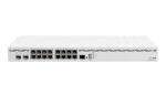 MikroTik 2004-16G-2S+ 16x gigabit RJ45 port, 2x SFP+ 10G port, duál táp, 4GB RAM