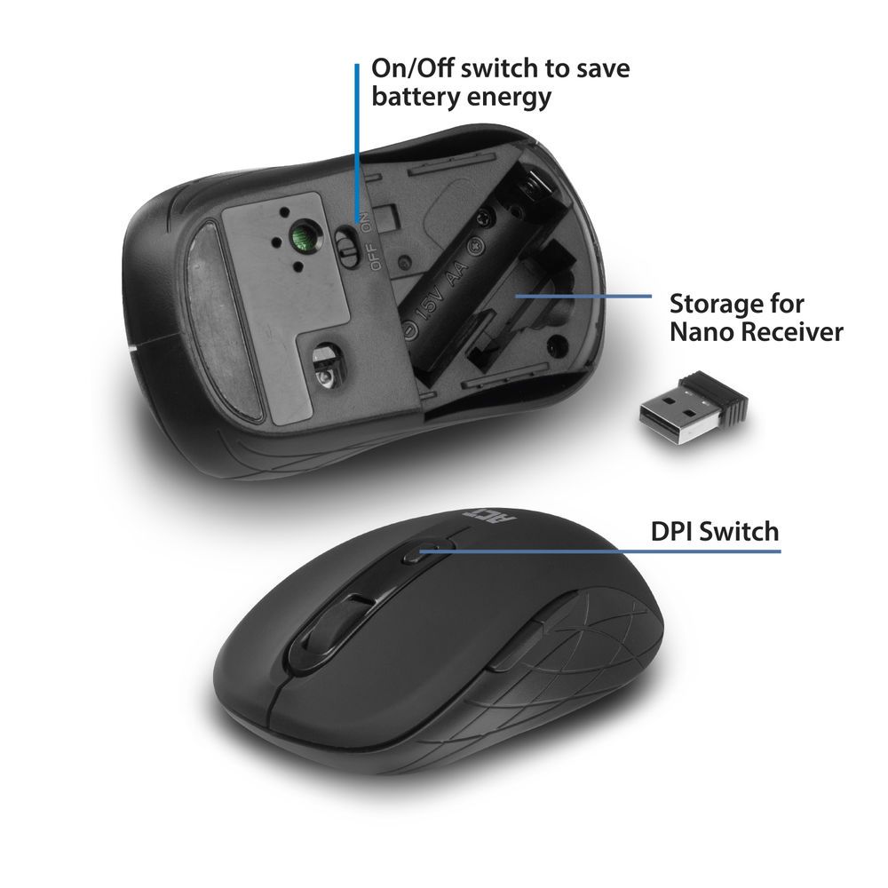 ACT AC5125 Wireless mouse Black - Image 4