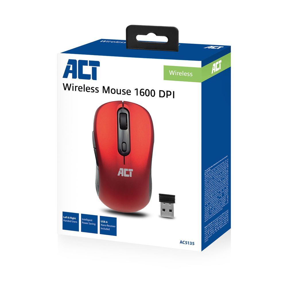 ACT AC5135 Wireless mouse Red - Image 5