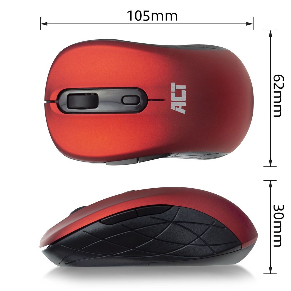 ACT AC5135 Wireless mouse Red - Image 6