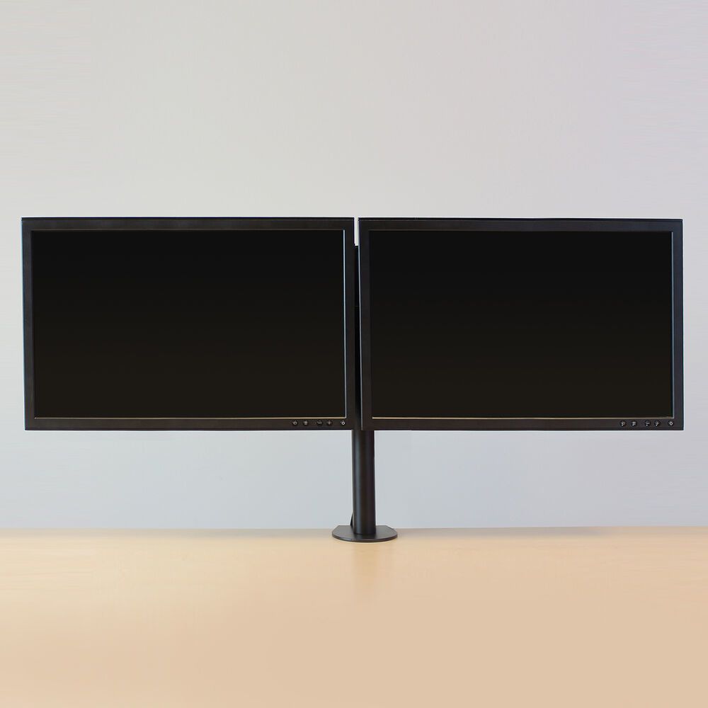 ACT AC8302 Monitor Desk Mount For 2 Monitors / Up to 35" VESA Black - Image 7