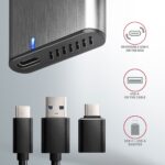 Axagon EEM2-SG2 USB-C 3.2 Gen2 - M.2 NVMe SSD ház - Image 7