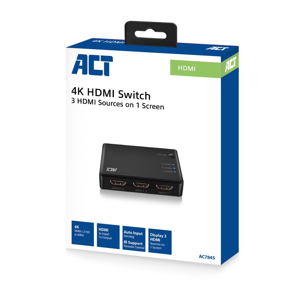ACT AC7845 4K HDMI Switch 3x1 - Image 3