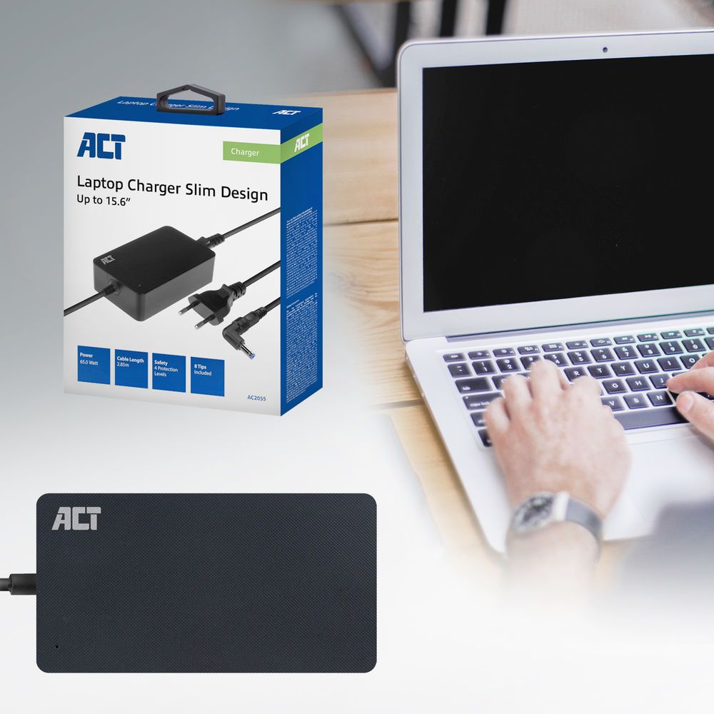 ACT AC2055 20V / 3,25A 65W univerzális hálózati notebook töltő - Image 3