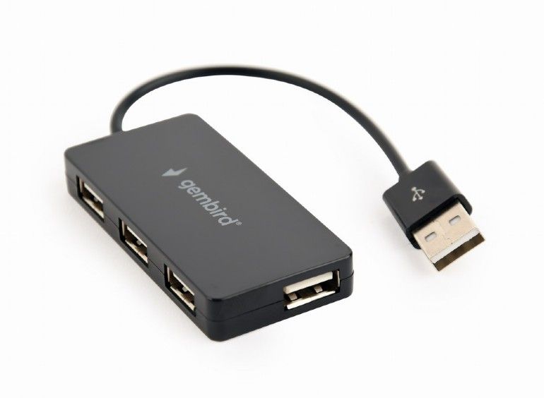 Gembird UHB-U2P4-04 4-port USB hub Black - Image 1
