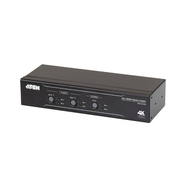 aten-2-x-2-true-4k-hdmi-matrix-switch-with-audio-de-embedder_1.jpg ATEN 2 x 2 True 4K HDMI Matrix Switch with Audio De-Embedder - Image 1