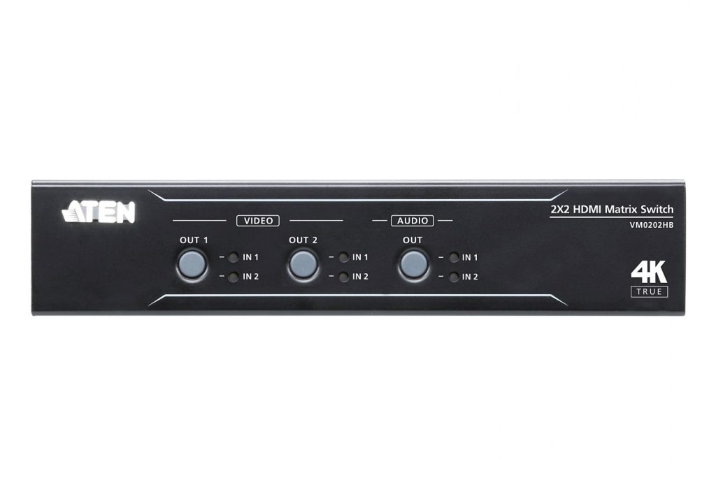 aten-2-x-2-true-4k-hdmi-matrix-switch-with-audio-de-embedder_3.jpg ATEN 2 x 2 True 4K HDMI Matrix Switch with Audio De-Embedder - Image 3