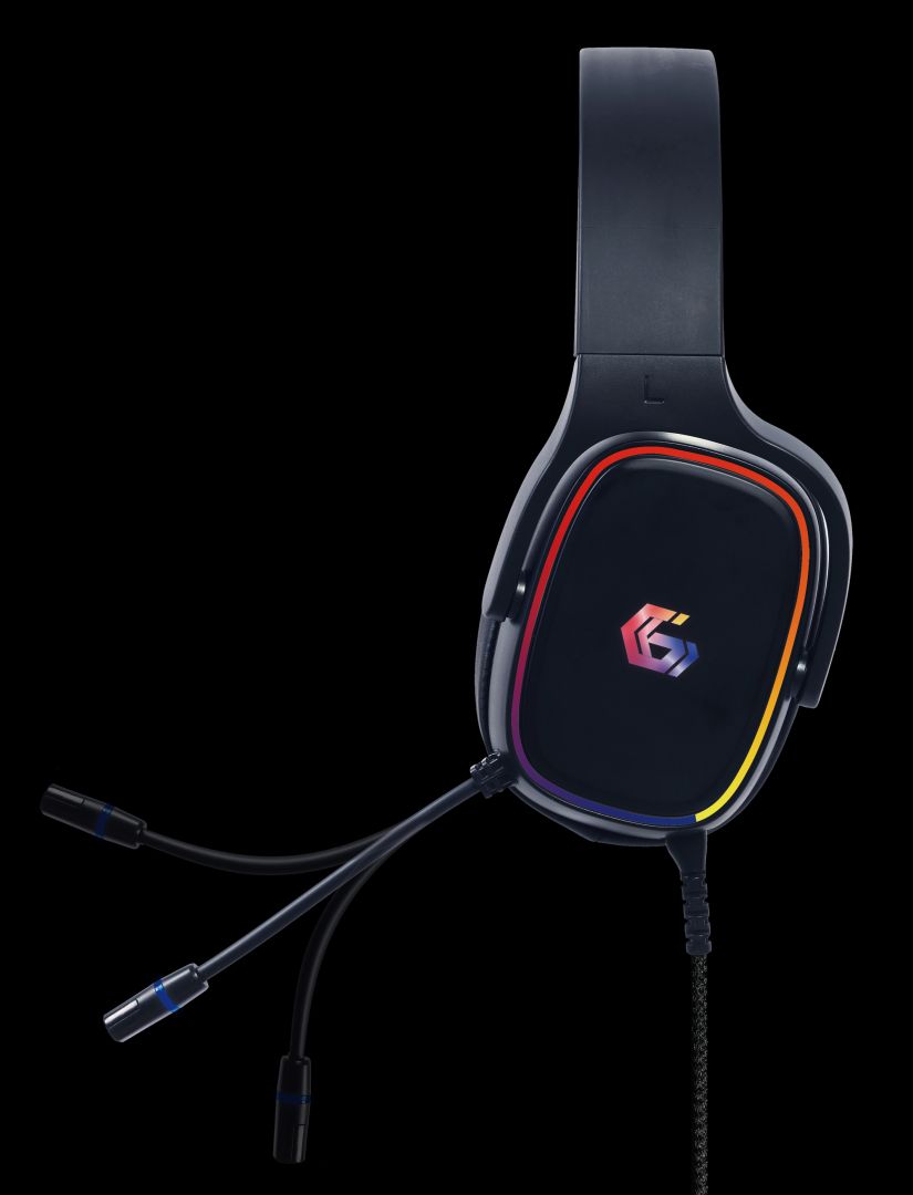 Gembird USB 7.1 Surround Gaming Headset with RGB Black - Image 2