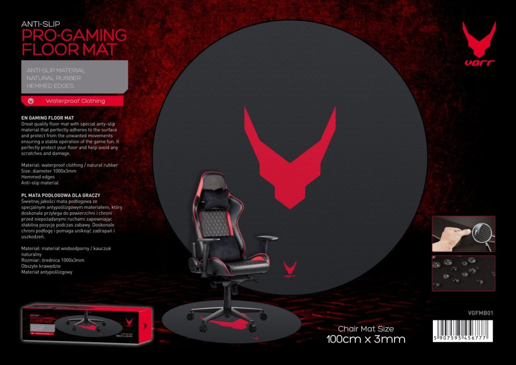 platinet-omega-varr-floor-mat-pro-gaming-szonyeg-black-red_4.jpg Platinet Omega Varr Floor Mat Pro Gaming Szőnyeg Black/Red - Image 4