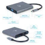 Gembird A-CM-COMBO6-01 USB Type-C 6-in-1 Multi-Port Adapter Space Grey - Image 3