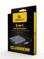 Gembird A-CM-COMBO6-01 USB Type-C 6-in-1 Multi-Port Adapter Space Grey - Image 4
