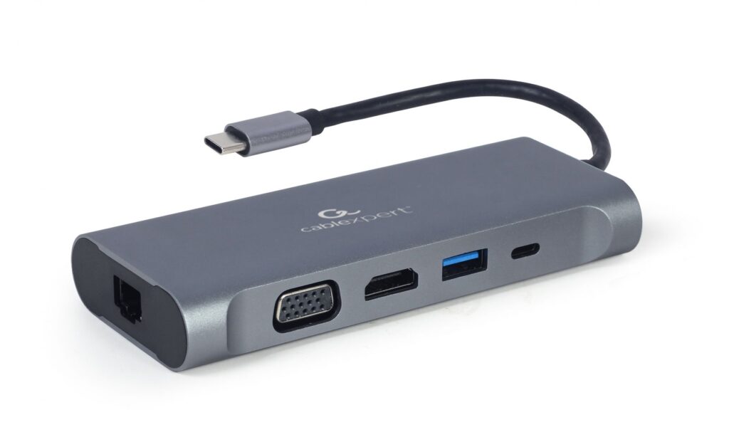 Gembird A-CM-COMBO7-01 USB Type-C 7-in-1 Multi-Port Adapter Space Grey - Image 2