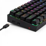 Redragon Deimos, Wired & Wireless Mechanical keyboard, RGB, brown switch Black HU - Image 7