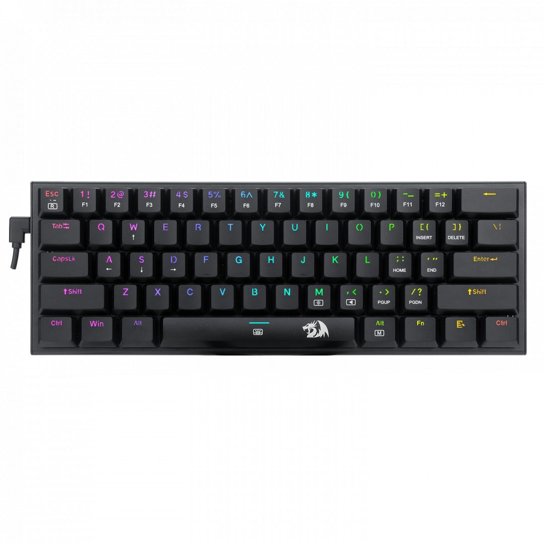 Redragon Anivia, wired mechanical keyboard,RGB, brown switch Black HU - Image 1