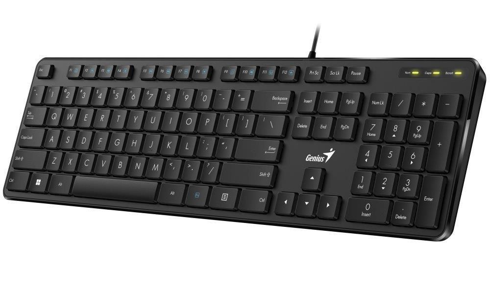 genius-slimstar-m200-keyboard-black-hu_1.jpg Genius SlimStar M200 HUN USB fekete multimédiás billentyűzet - Image 1