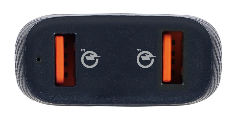 Gembird TA-U2QC3-CAR-01 2port USB Car Fast Charger QC3.0 36W Black - Image 2