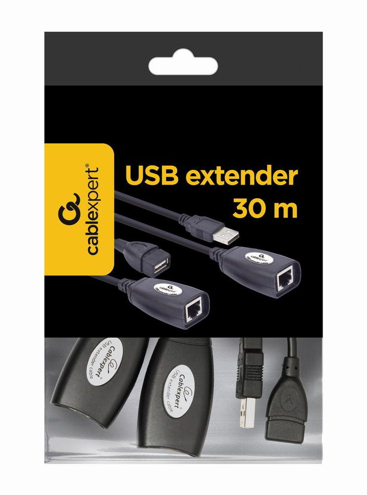 Gembird USB extender CAT5e data cable 30m Black - Image 4