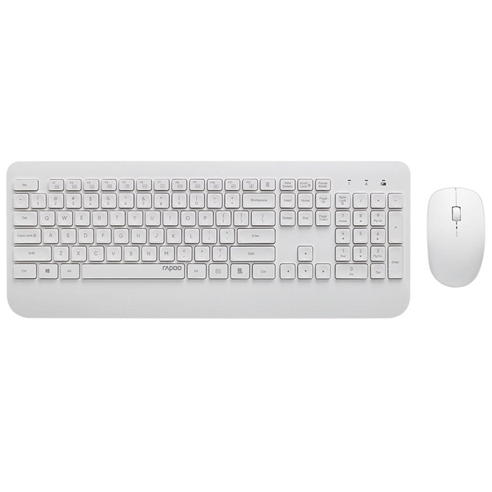 rapoo-x3500-wireless-optical-mouse-keyboard-white_1.jpg Rapoo 00217477 X3500 2,4GHZ vezeték nélküli fehér billentyűzet + egér - Image 1