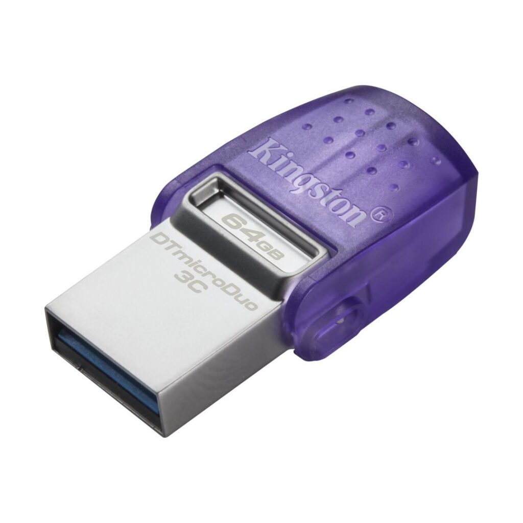 KINGSTON Pendrive 64GB DT microDuo 3C 200MB/s dual USB-A + USB-C - Image 3