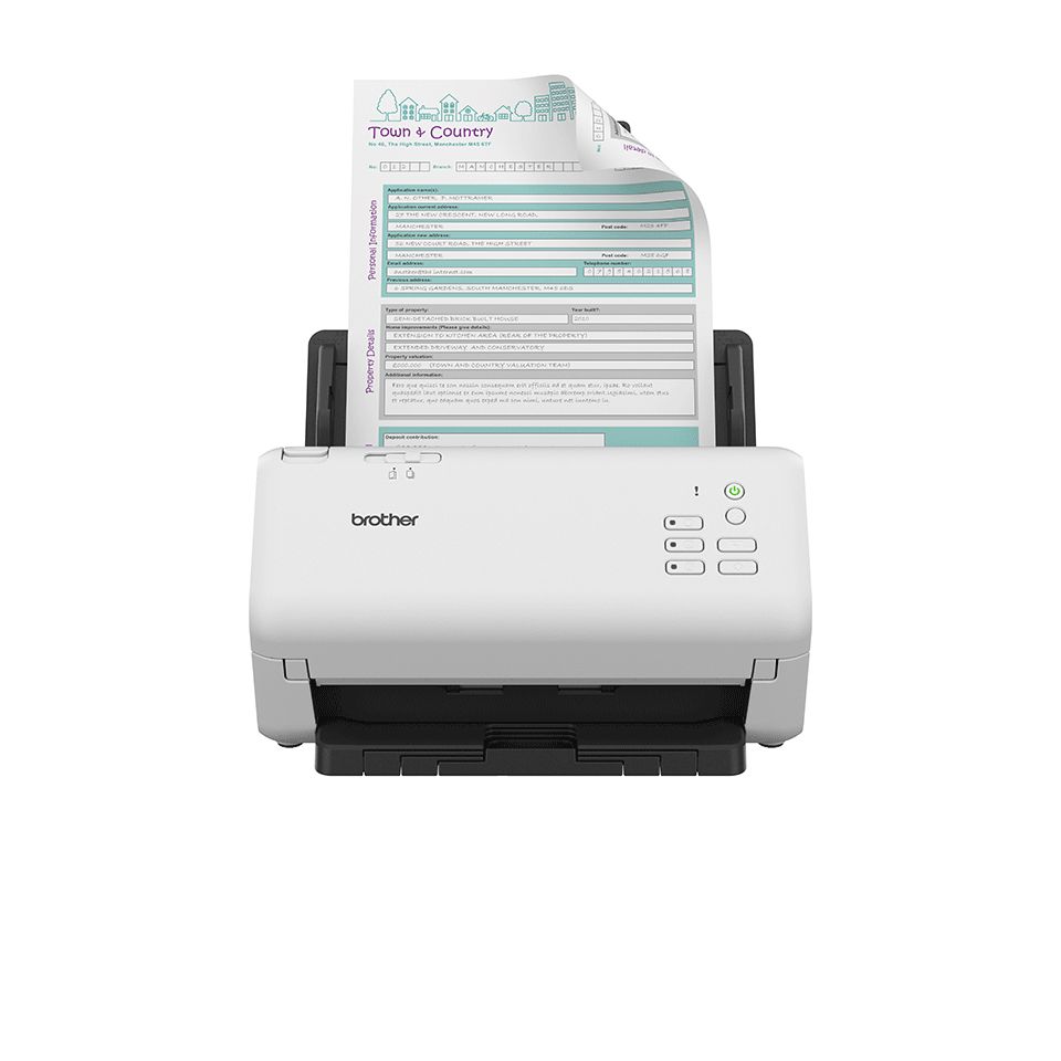 Brother ADS-4300N Lapáthúzos Szkenner White - Image 1