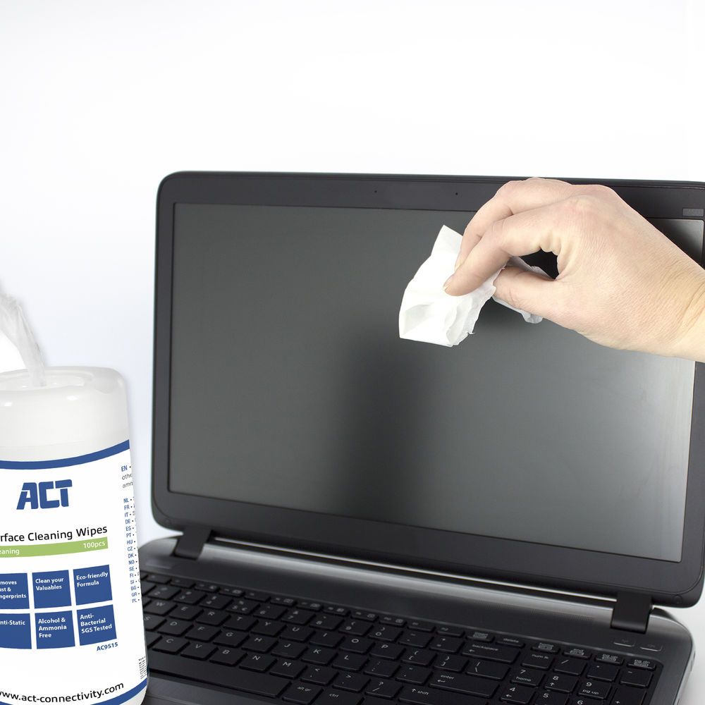 ACT AC9515 Surface Cleaning Wipes 100db - Image 2
