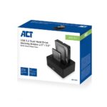 ACT AC1504 2,5" and 3,5" SATA dual hard drive docking station, USB 3.2 Gen1 - Image 5