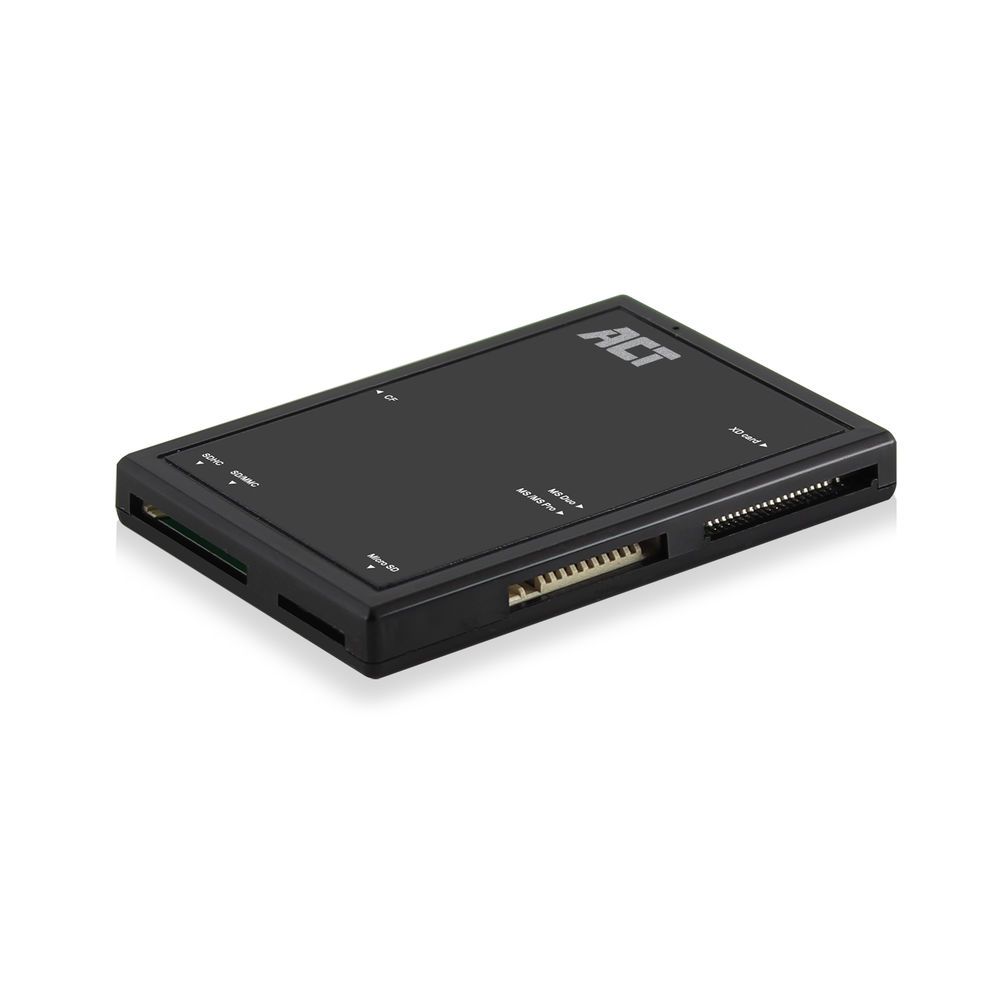 act-ac6370-external-usb-3.2-gen1-usb-3.0-card-reader_1.jpg ACT External USB 3.2 Gen1 (USB 3.0) Card Reader Black - Image 1