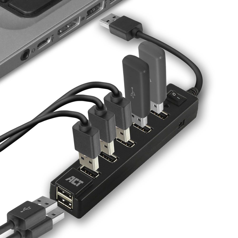 ACT AC6215 USB Hub 7 port with on and off switch - Image 4