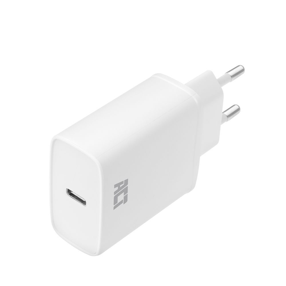 ACT AC2100 Compact USB-C Charger 20W for fast charging White - Image 1