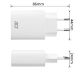 ACT AC2100 Compact USB-C Charger 20W for fast charging White - Image 3