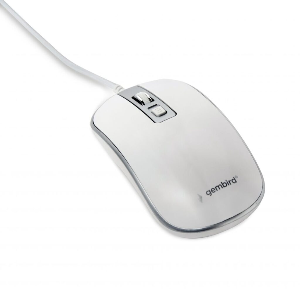 Gembird MUS-4B-06-WS Optical mouse White/Silver - Image 2