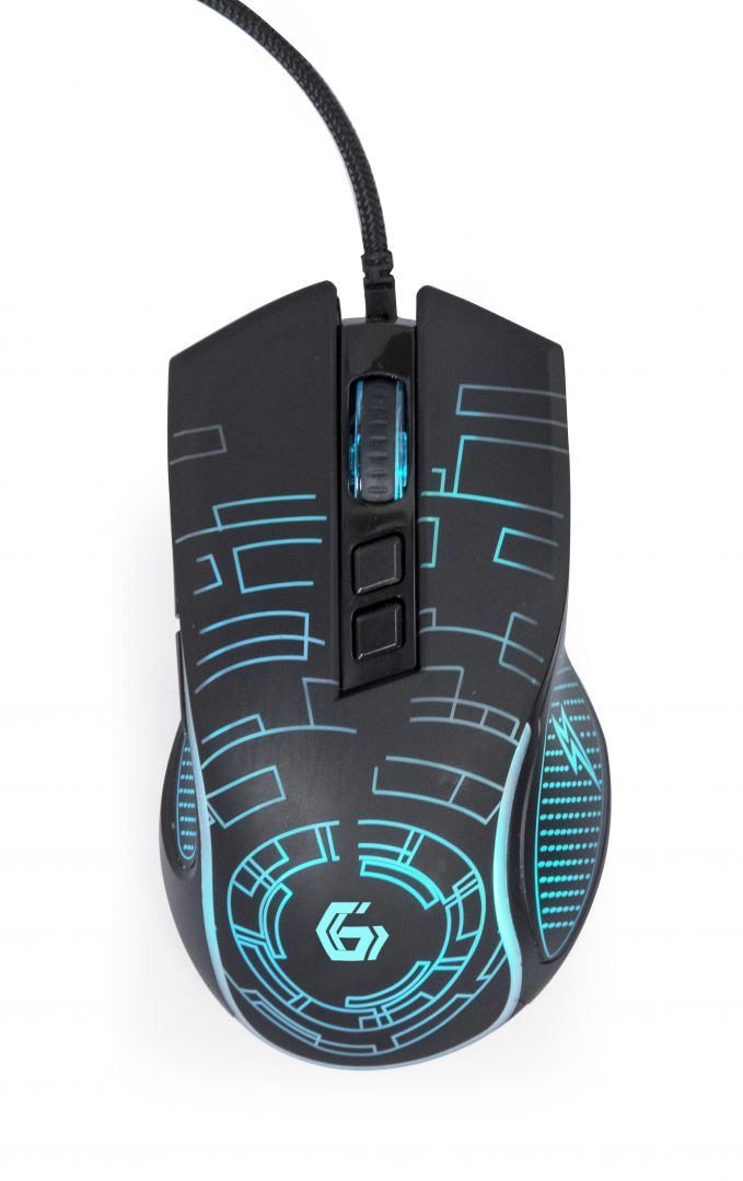 Gembird MUSG-RGB-01 Gaming mouse Black - Image 4