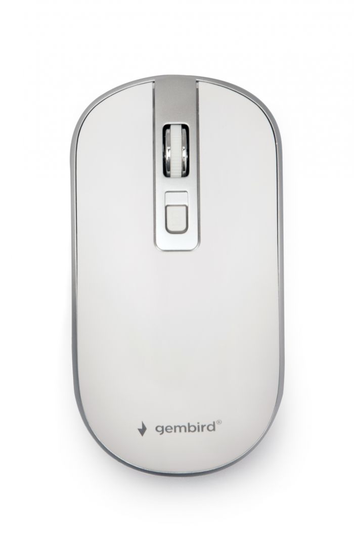 Gembird MUSW-4B-06-WS Wireless optical mouse White/Silver - Image 1