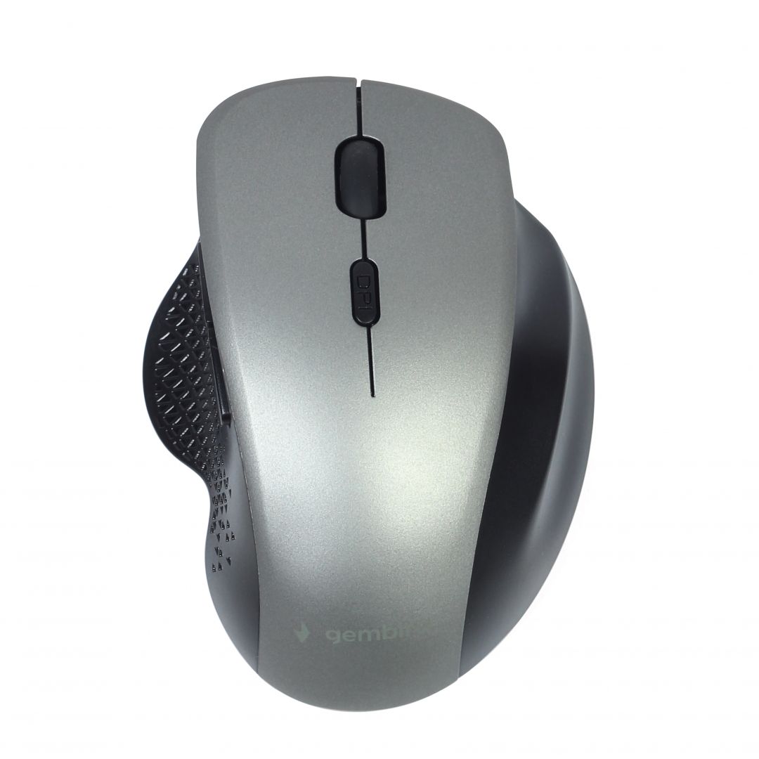 Gembird MUSW-6B-02-BG wireless optical mouse Black/Space Grey - Image 1