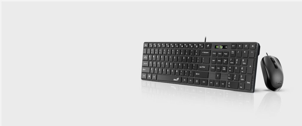 Genius SlimStar C126 Wired keyboard + mouse Black HU - Image 3