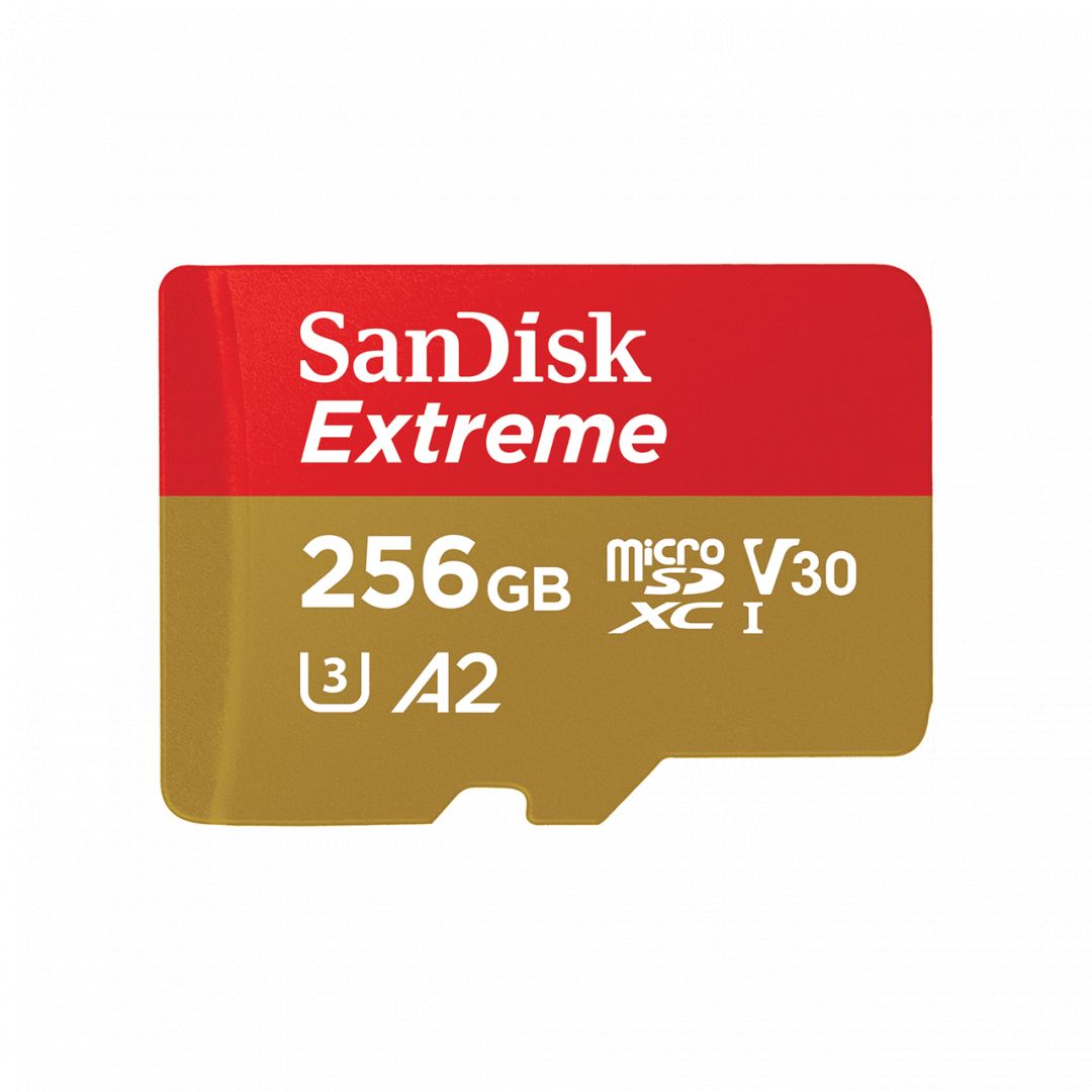 Sandisk 256GB microSDXC Class 10 U3 V30 A2 Extreme + adapterrel - Image 3