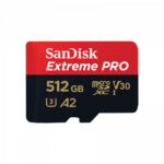 Sandisk 512GB microSDXC Class 10 U3 V30 A2 Extreme Pro + adapterrel - Image 2