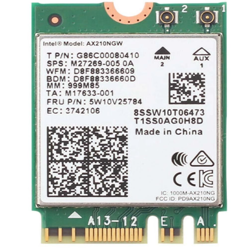 Intel WI-FI 6 AX210 2230 2x2 AX R2 6GHz + BT No vPro - Image 1