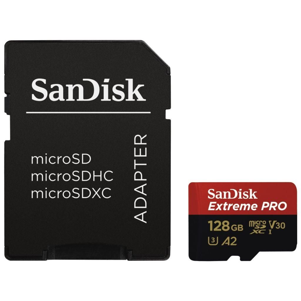 sandisk-128gb-microsdxc-extreme-pro-class-10-uhs-i-a2-c10-v30-adapterrel_1.jpg Sandisk 128GB microSDXC Extreme Pro Class 10 UHS-I A2 C10 V30 + adapterrel - Image 1